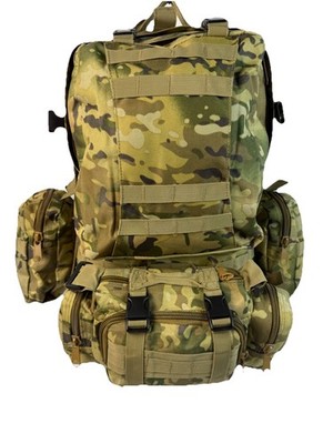 Rucksack Militärrucksack MTP 50 Liter MOLLE Tasche mit herausnehmbaren Taschen