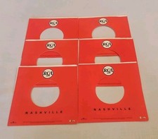 45 RPM 7" RECORD SLEEVES CO. SLEEVE 6 PACK SEE PHOTOS RCA Nashville SLV354 