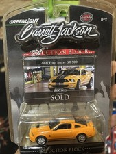 Greenlight 1/64 Barrett-Jackson Auction Block 2007 Ford Shelby GT500 VIN# 1233