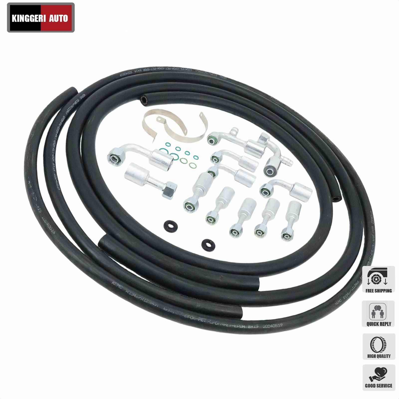 1Set A/C Hose & Fitting Kit Complete 42810100 For Custom Air Conditioning Lines