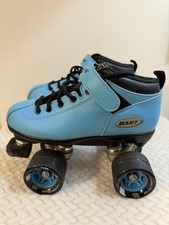 Riedell Dart Light Blue Quad Roller Skates Men s Size 5 Women s Size 7