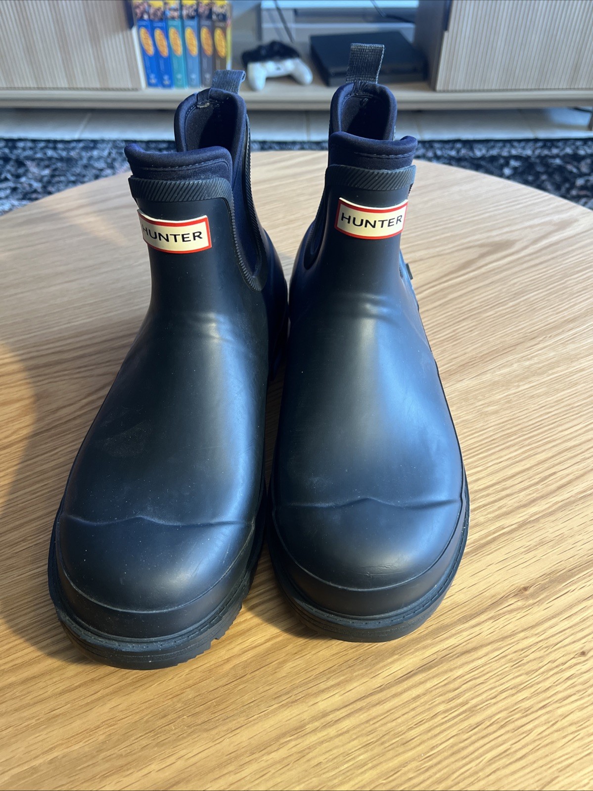 's Navy Ankle Rain Boots Size 11