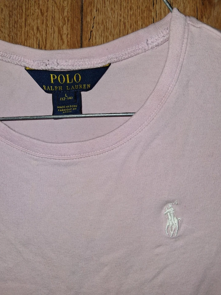 Camisa Polo Ralph Lauren Niños Rosa Manga Corta Grande 12/14 Foto 3 de 3