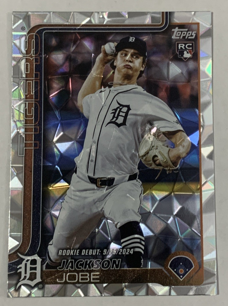 2025 Topps Update Diamante Foil Rookie Debut Jackson Jobe Detroit Tigers US193