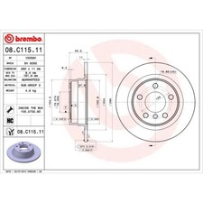 BREMBO 2x Bremsscheibe hinten �290 mm Voll f�r BMW 1er F20 118i 116i F21 114i 2