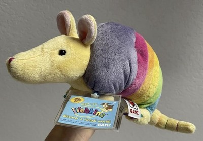 Webkinz Rainbow Armadillo Plush New Sealed With Unused Code Tag Stuffed Animal