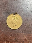 1862 INDIAN PRINCESS HEAD GOLD DOLLAR $1 JEWELRY TYPE 3 SCARCE