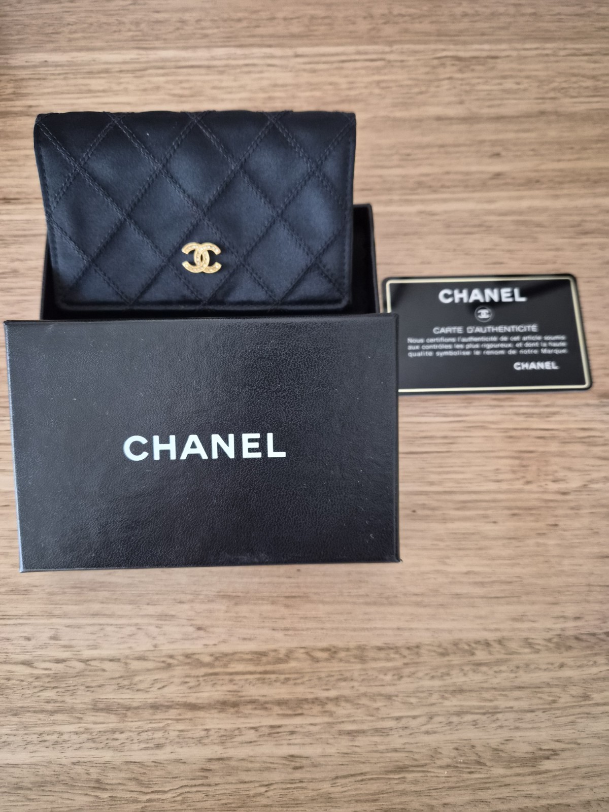 Chanel Classic Flap Card Holder in Caviar Leather