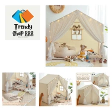 Easy Assembly Kids Play Tent with Cozy Padded Mat - Perfect for Imaginative Play