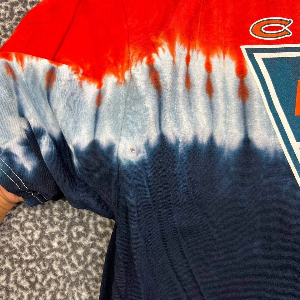 Camisa Chicago Bears Hombres XXL Azul Rojo Equipo Ropa Manga Corta Cuello Redondo 2XL Foto 4 de 4
