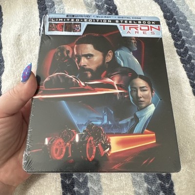 NEW** TRON: ARES STEELBOOK 4K ULTRA HD + BLU-RAY + DIGITAL SEALED!
