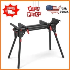 Hyper Tough Hyper Stack 500 lb Heavy Duty Miter Saw Stand, Holds 10' Boards