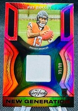 2025 Panini Certified New Generation Mirror Red Pat Bryant Rc Jersey Patch 99/99