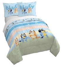 Kids Duvet Cover Set 3 Piece Super Soft Bedding with Queen Multi - Bluey