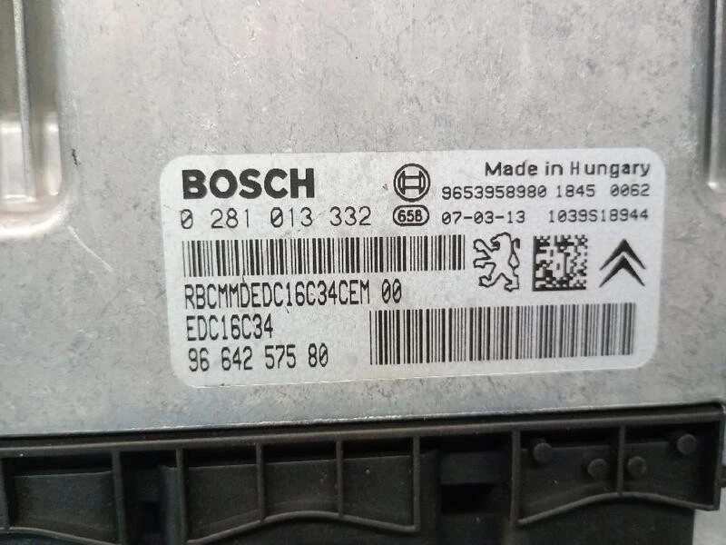 9664257580 centralina motore per CITROEN C5 II BREAK (RE ) 1.6 HDI 2004 5500771 - Immagine 4 di 4