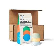 Hibar Inc Solid Shampoo Sampler 3 Mini Bars Maintain&Moisturize Hair 1.7 ounces