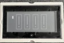 GLASS FACEPLATE ONLY for Iotty U4 4-Gang WiFi Smart 4 Switch White New