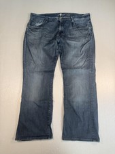 7 For All Mankind Brett Jeans Mens 40 Blue Straight Leg Denim Stretch Classic
