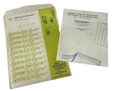 Ann Person Stretch & Sew Pattern 880 Childrens Tab Front Shirt Sizes 2-7