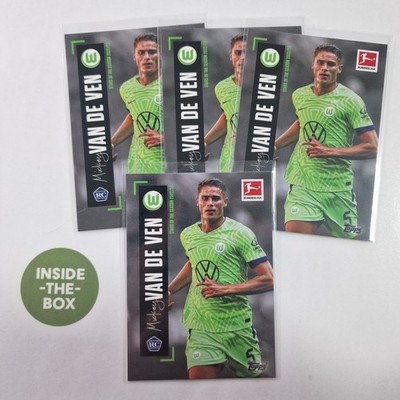 4x Van de Ven Topps 2022 23 Wolfsburg Mickey Stars of the Season RC Rookie all 4