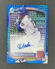 2025 Bowman Chrome VLADI GUERRERO BLUE MOJO REFRACTOR /150 NEW YORK METS