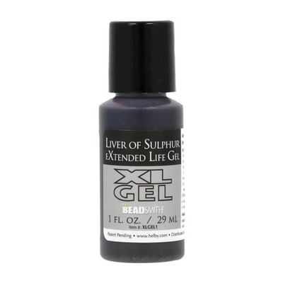 The Beadsmith XL Gel, Schwefelleber verlängerte Lebensdauer 1 Flüssigkeit 1 Unze, schwarz 