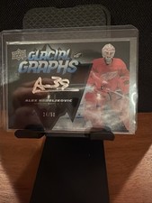 2022-23 Upper Deck Ice - Glacial Graphs Alex Nedeljkovic #GG-AN (AU) Black 24/50