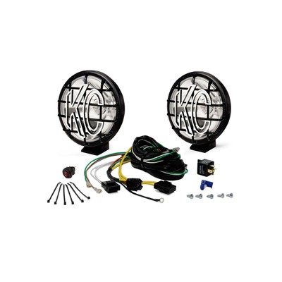 KC HiLiTES for Apollo Pro 6in. Halogen Light 100w Spot Beam (Pair Pack System) -
