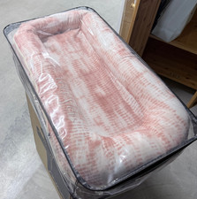 DockATot Deluxe+ Plus Baby Lounger 0-8 Months Pink White Tie Dye Print Case