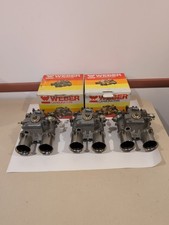 Matched Set Of 3 Weber 45 Dcoe 152 Carburetors Side Draft Clean Stored Cond.