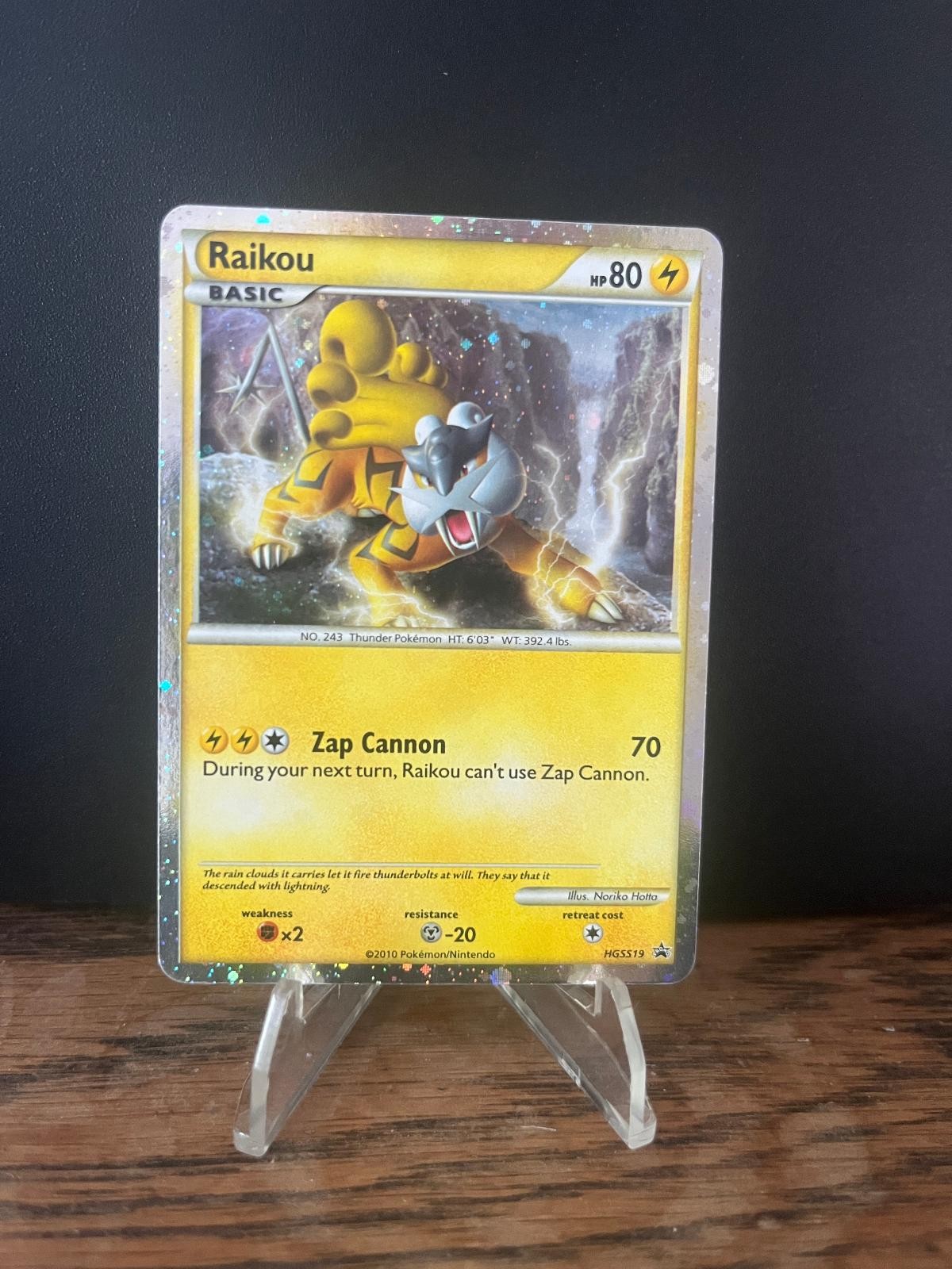 Raikou HGSS19 P HGSS Black Star Promos