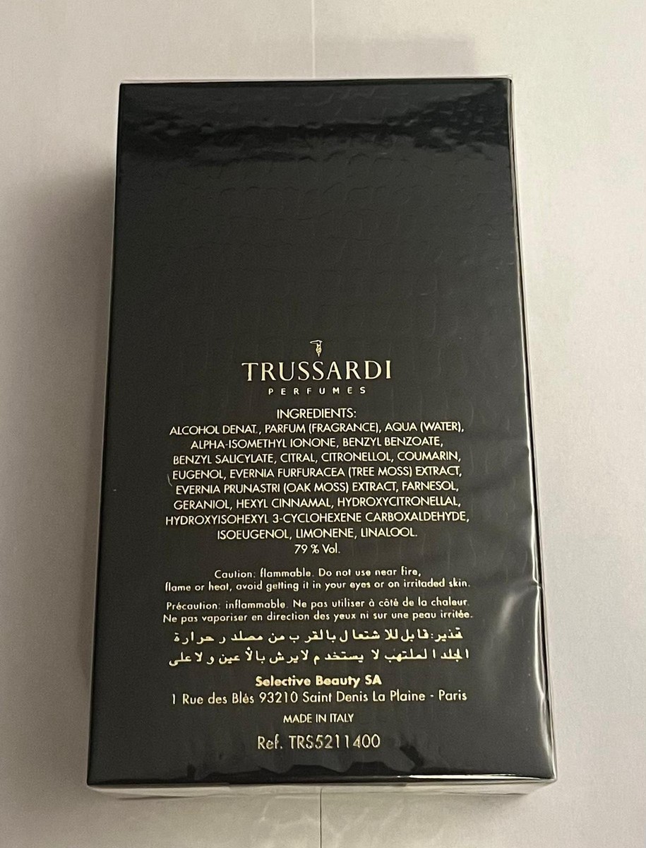 Trussardi Uomo 100 ml EDT Spray Old Version 1983 Shipping With