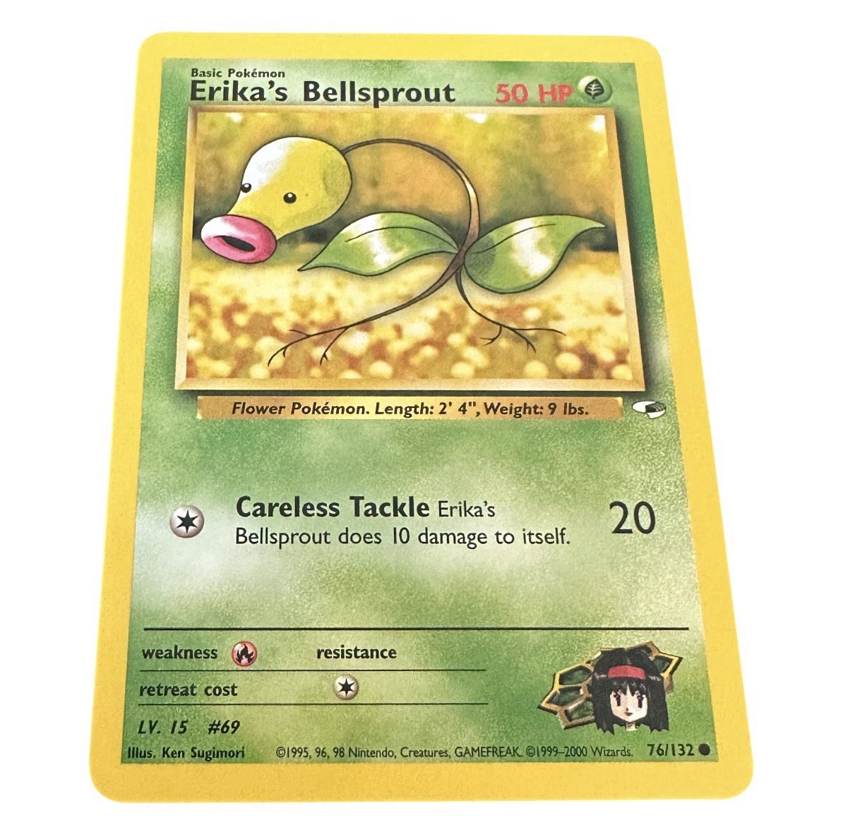 Pokémon Erika's Bellsprout Gym Heroes 76/132 Unlimited - LP - Buy 3 Get 2 Free