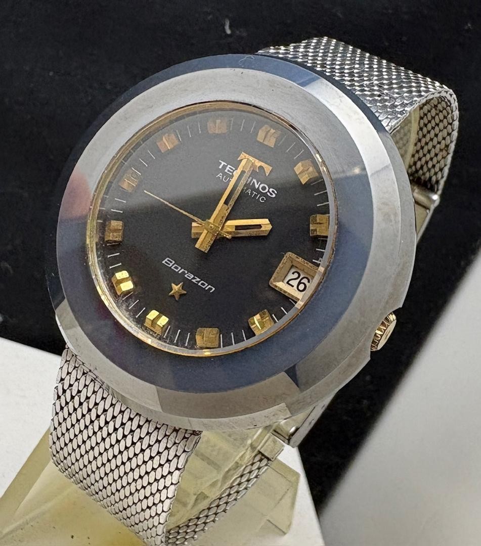 TECHNOS Borazon Automatic 39x39 mm Stainless Stee… - image 6