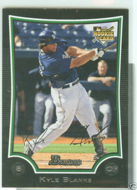 Kyle Blanks San Diego 2009 Bowman Draft Rookie Card