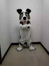 plush Husky dog mascot clothing Suit Cosplay Birthday Party