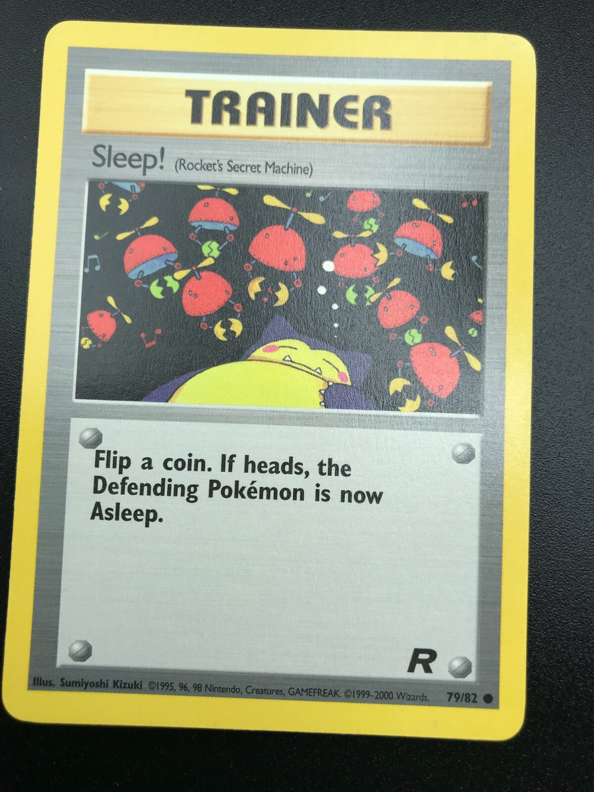 Sleep! 79/82 Common Team Rocket Unlimited Pokemon NM 2000 Vintage WOTC