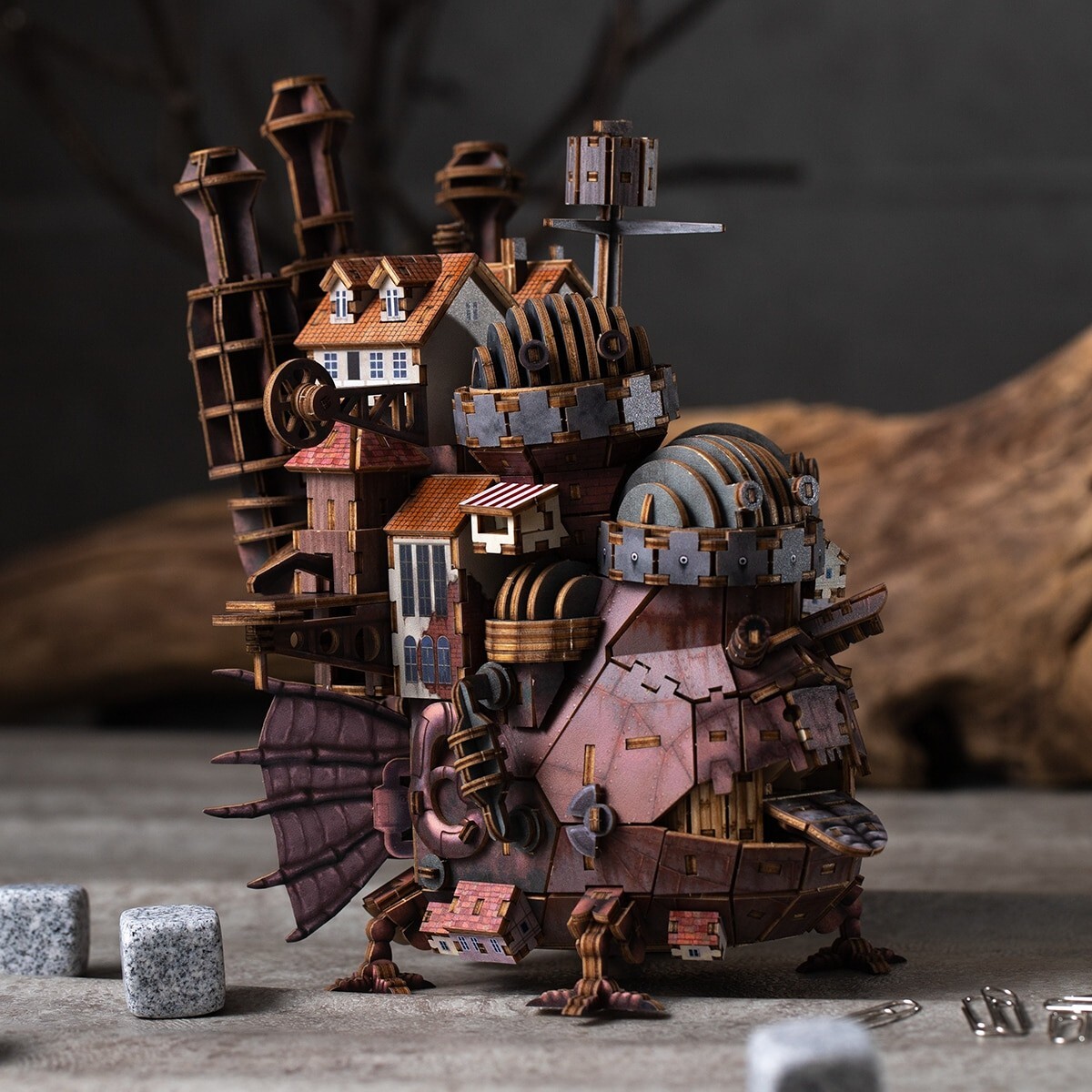 Howl's Moving Castle Studio Ghibli Wooden 3D puzzles ki-gu-mi