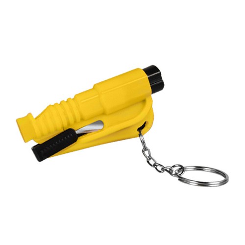 Emergency Safety Escape Hammer Car Window Glass Breaker Seat Belt Cutter Keyring - Picture 17 of 34