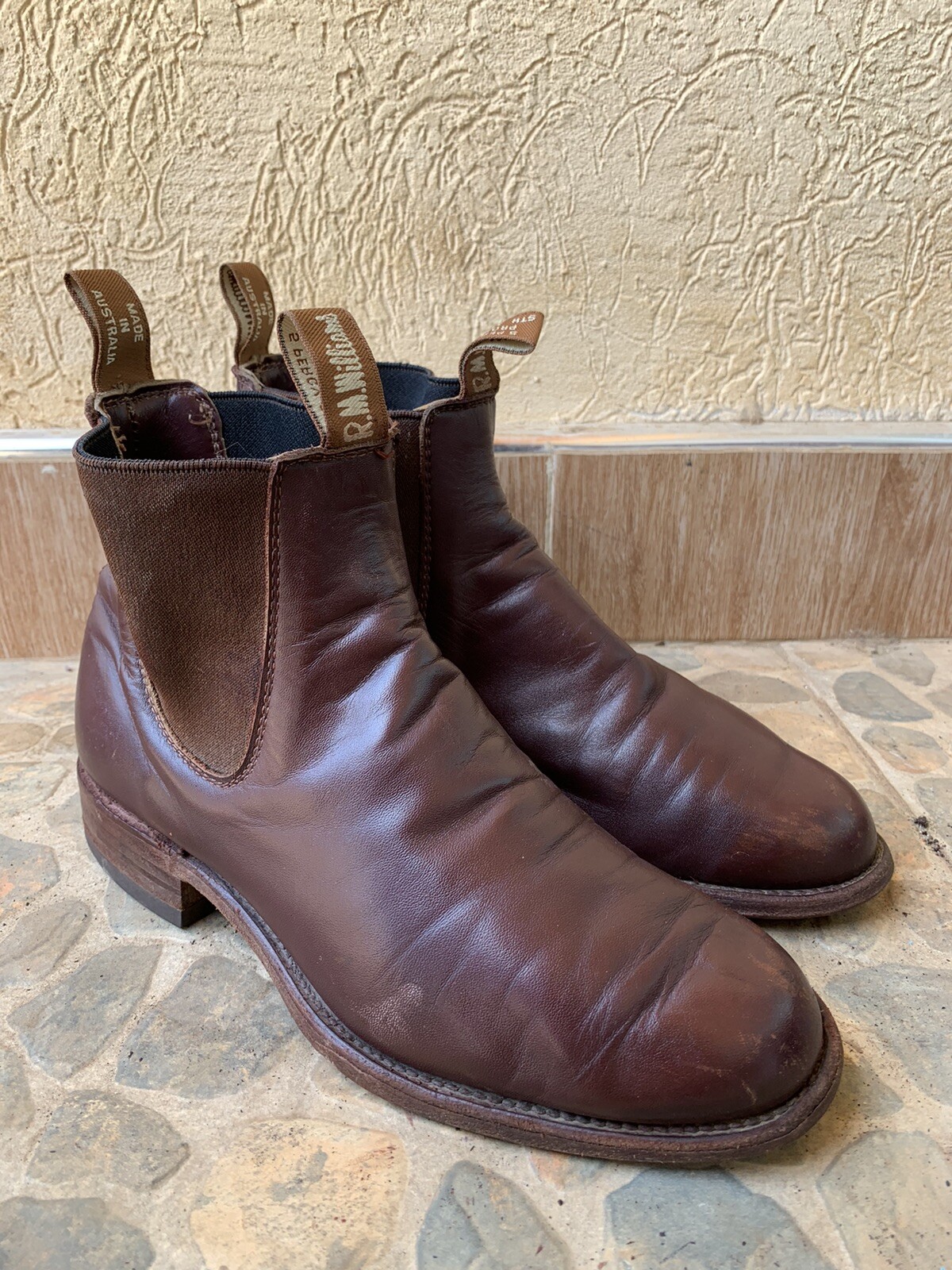 RM Williams Craftsman Brown Leather Men's Boots UK 6 … Gem