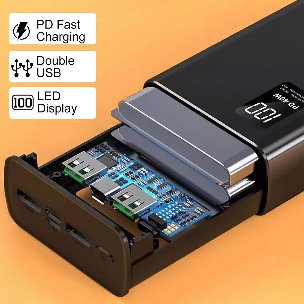 Power Bank 30000mAh 66W fast Charging Portable Battery Backup For Cell Phone US