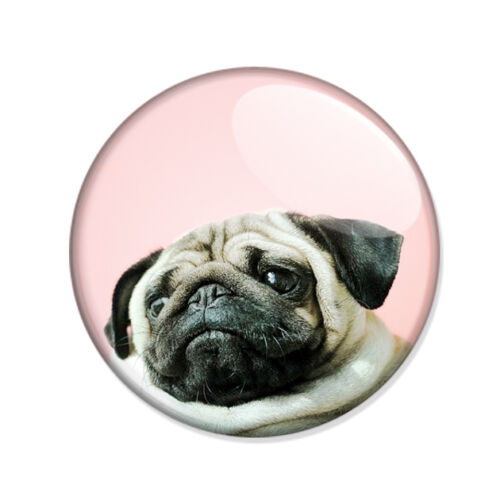 Badge PETIT CHIEN french BOULEDOGUE 02 boudeur français pink fun boho pin Ø25mm. - Photo 1 sur 1