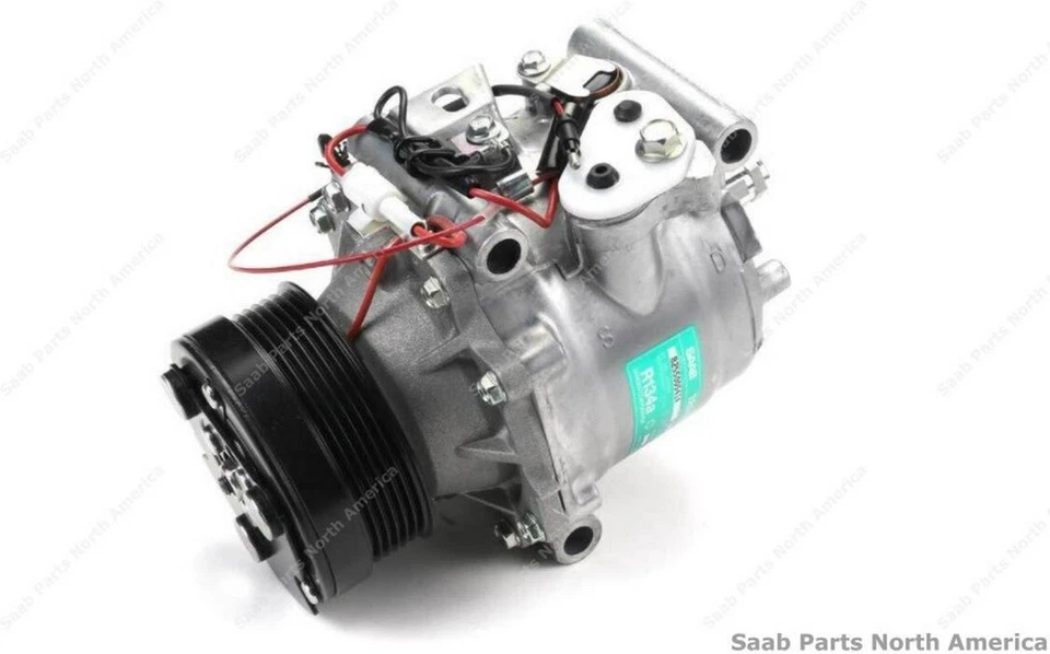 Compresor de aire acondicionado para 1999-2002 Saab 9-3 PN# 89066 Nissens Foto 2 de 2