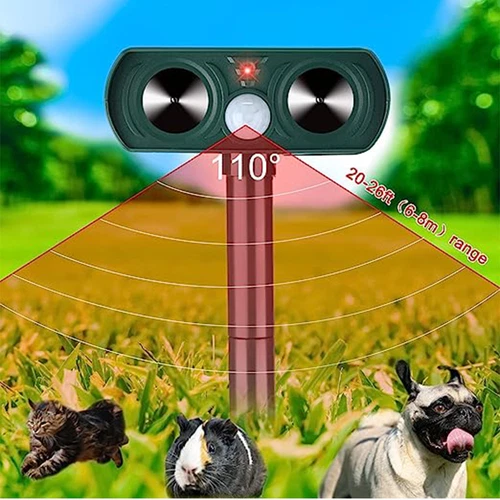 Solar Ultrasonic Animal & Pets Repeller Motion Sensor Bird Rat Possum Repellent - Picture 8 of 13