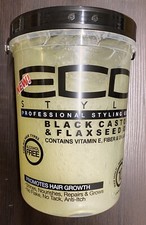 Eco Styler Black Castor  Flaxseed Oil Max Hold Shine Styling Hair Gel 5LBS