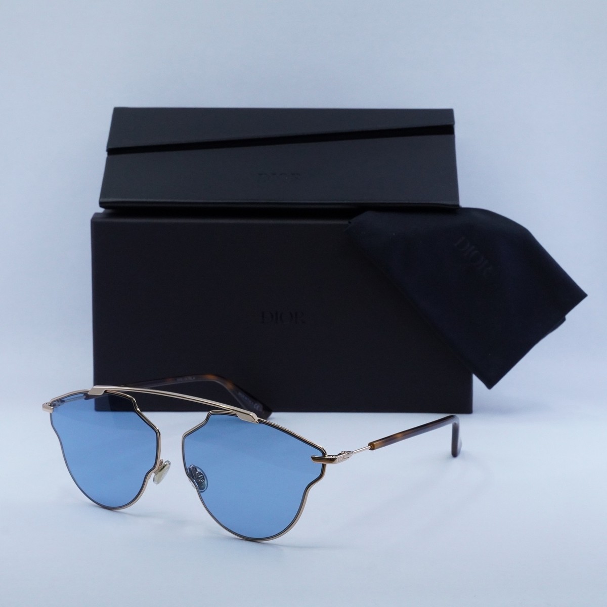 DIOR blue Pilot Unisex Sunglasses Sorealpop DIOR DIORSOREALPOP 0DDB KU Gold Copper/Havana/Blue 59-12-145  main image 2