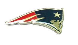 New England Patriots Logo Pin White Outline Ebay