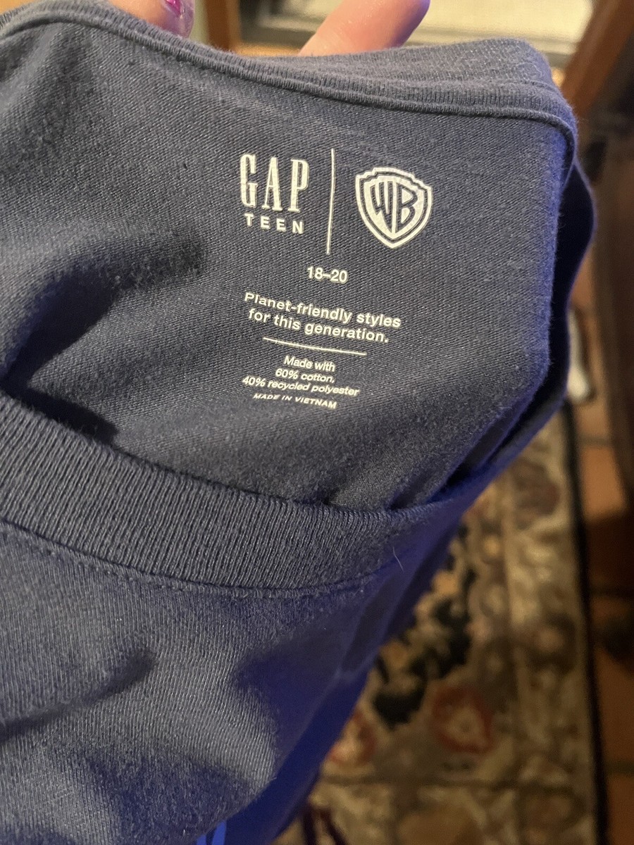 The Gap Teen Girls “Friends” T-Shirt Blue Size Large 18-20