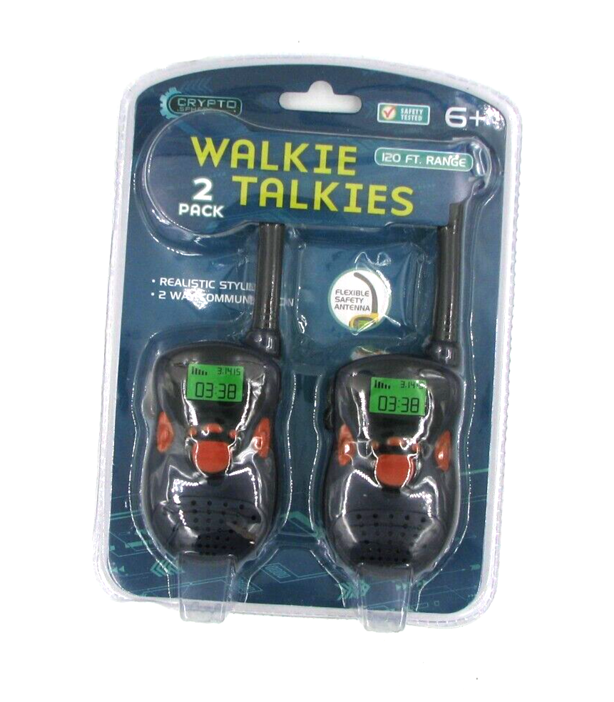 Crypto Sphere Walkie Talkies 2 Pack 120ft Range 2 Way