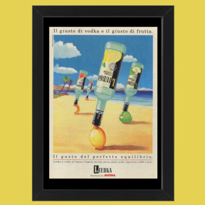 90er Jahre * Original Werbung ''Liudka, Der Geschmack der perfekten Balance'' Cor